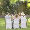 Elastic Wedding Chair Covers Spandex Seat Cover Stretch Slipcover  Dining Party Celebration