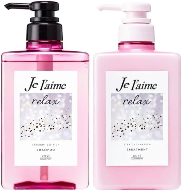 

KOSE Jurem Relax Midnight Repair Shampoo Treatment 480ml each Original Bonus & (Straight & Rich) + розовый