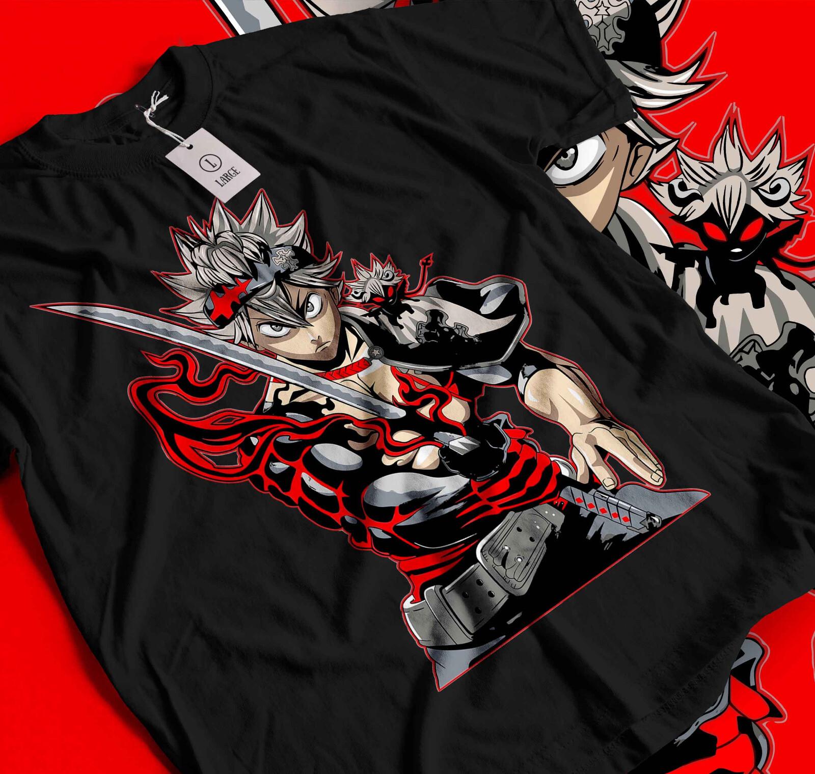 Black Clover Tshirt Asta Yami Sukehiro Yuno Tee Anime T-Shirt Mens Womens Tees Top Luck Voltia  147 S