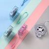 Cute Mini Soft Tape Measure, Portable and Extendable Lock - Durable and Easy To Store, Can Wipe Transparent Shell and Suspension Ring