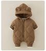 Class A Baby Autumn & Winter Quilted Jumpsuit - Warm Cotton-Padded Newborn Crawling Suit
