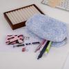 Durable Fuzzy Makeup Bag Large Capacity Leopard Print Toiletry Organizer Portable Cosmetic Bag Girls Travel Storage Pouch