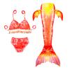 Girls Mermaid Swimsuit Three-piece Cross-border Hot-selling Mermaid Tail Bikini Swimsuit Soaking Hot Spring Girl