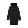 LANGZI Hooded Goose Down & Wool Spliced Jacket