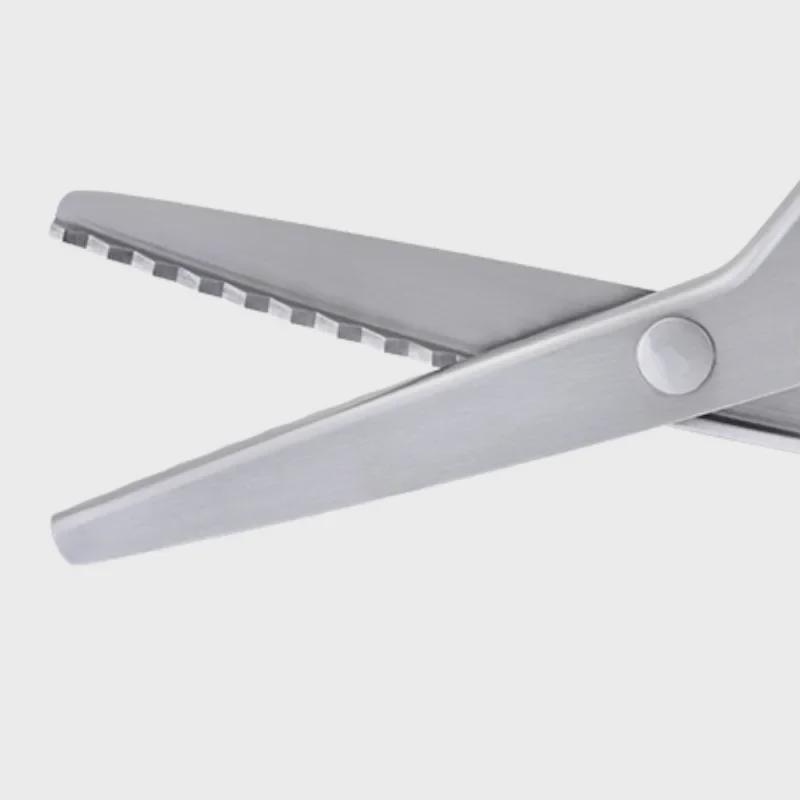 Gezackte Stoffspitze Schere aus Edelstahl mit Wellenschliff für Schneiderei