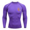 Men Compression Shirt for Workout Quick Dry Katsuki Bakugo Print Top Breathable Sweat Absorbing Fitness T-Shirt Sweat-Resistant