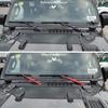 2X Red Front Window Windshield Wiper Decor Cover Trim for Jeep Wrangler JL 2018+