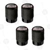 FPVXC1 4pcs Plaid Logo Car Wheel Tire Valve Caps Air Stem Aluminum Accessories For Tesla Model S X 3 Y Cybertruck Roadster
