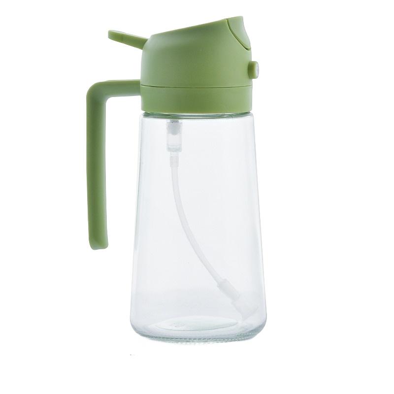 470ml 2 in1 Oil Spray Bottle Kitchen Barbecue Cooking Olive Oil Dispenser Oil Jar Baking Vinegar Soy Sauce Spray Container