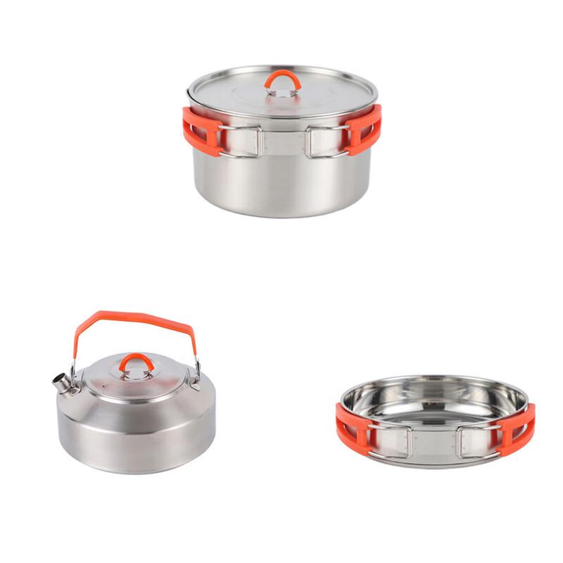 Triceratops 304 Stainless Steel Camping Cookware Set