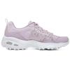 Skechers DLites 1.0 Mesh Synthetic Leather Lace-Up Low-Top Dad Shoes Women Sneakers Lavender 896027-LAV