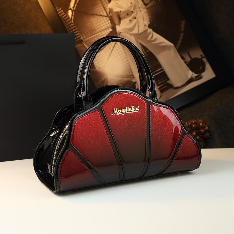 2025 New Splicing Dumpling Bun Single Shoulder Cross Shoulder Handbag Fashion