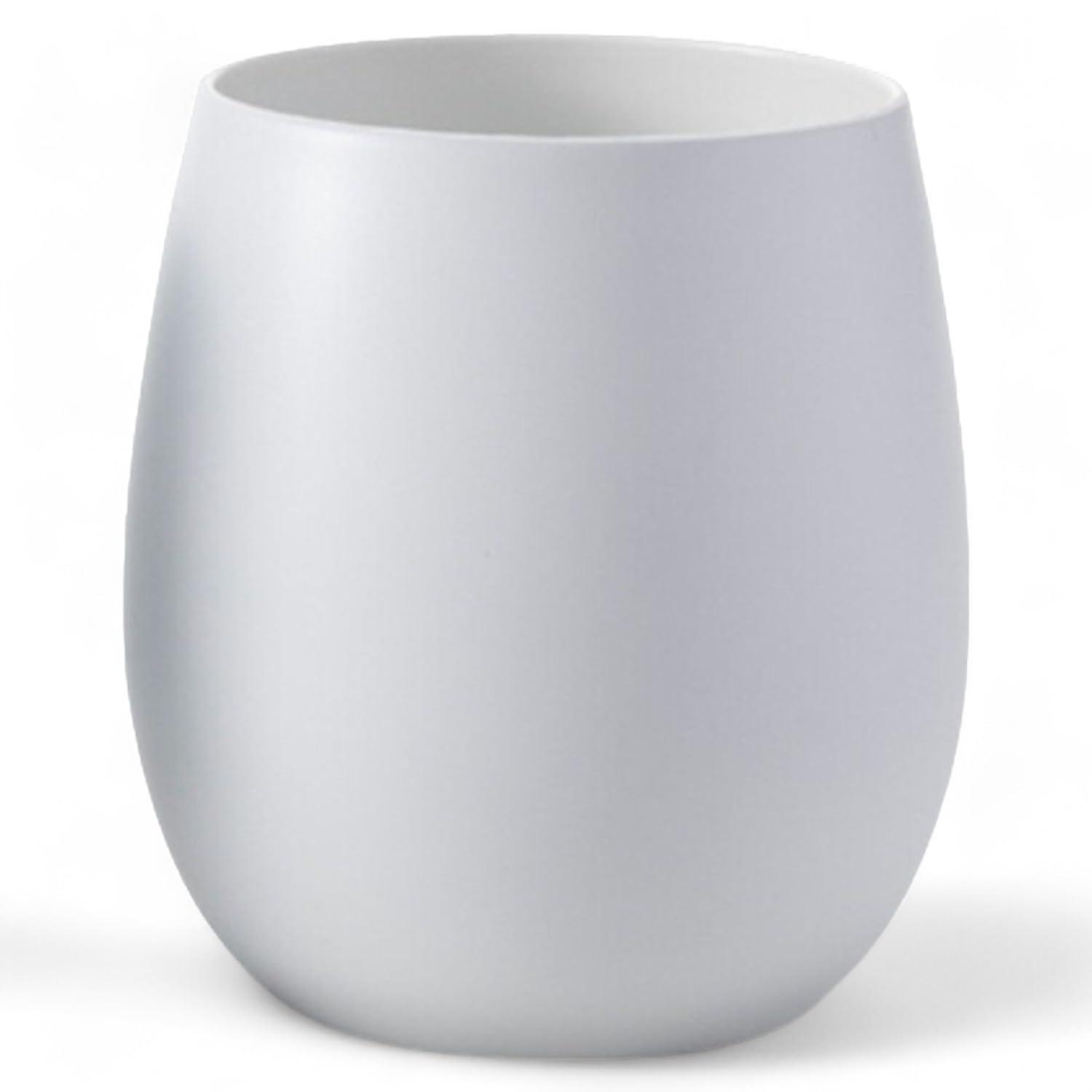 

Кружка из нержавеющей стали с вакуумом 250 мл J-kitchens Керамическое ощущение во рту, Двустенная структура, Белый,