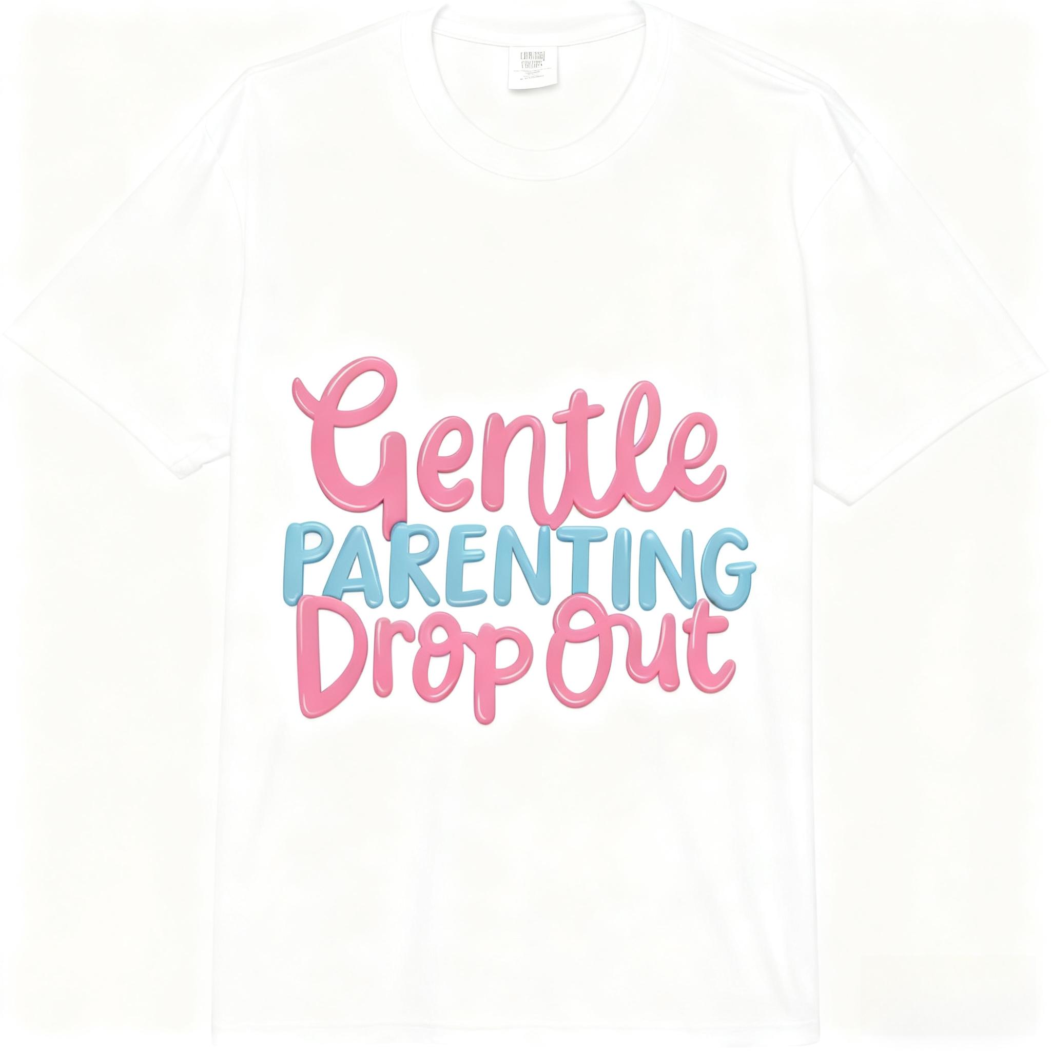 

Gentle Parenting Dropout Comfort Adult Heavyweight New Arrival 100% Cotton Round Neck Short Sleeve Unisex Fashion Loose T-Shirt 4XL