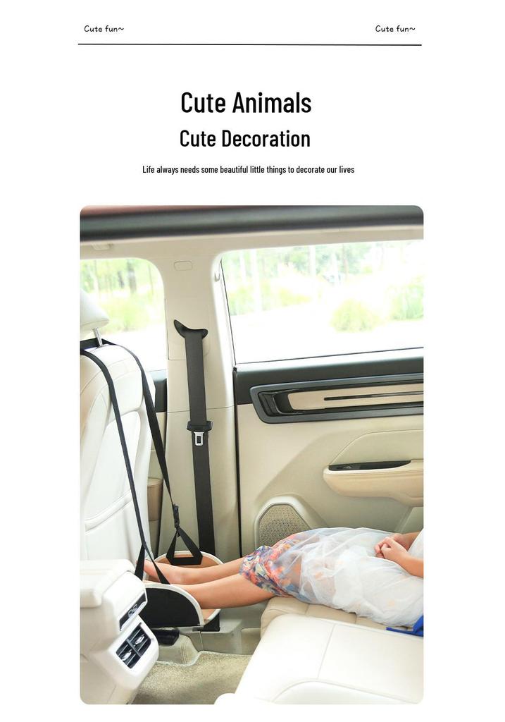 Child Car Seat Footrest: Travel Support for Rear Seat