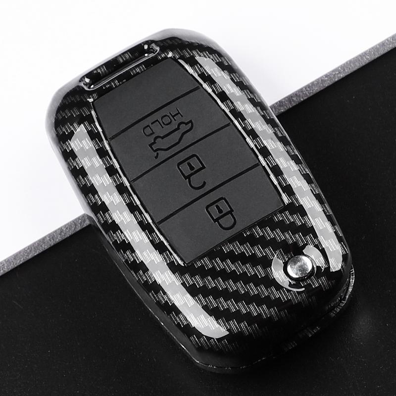 Abs Carbon Fiber Car Key Case Cover For Kia Rio 3 K2 K3 K4 K5 Sportege Picanto Optima Soul Ceed Sorento Forte Stinger Cerato