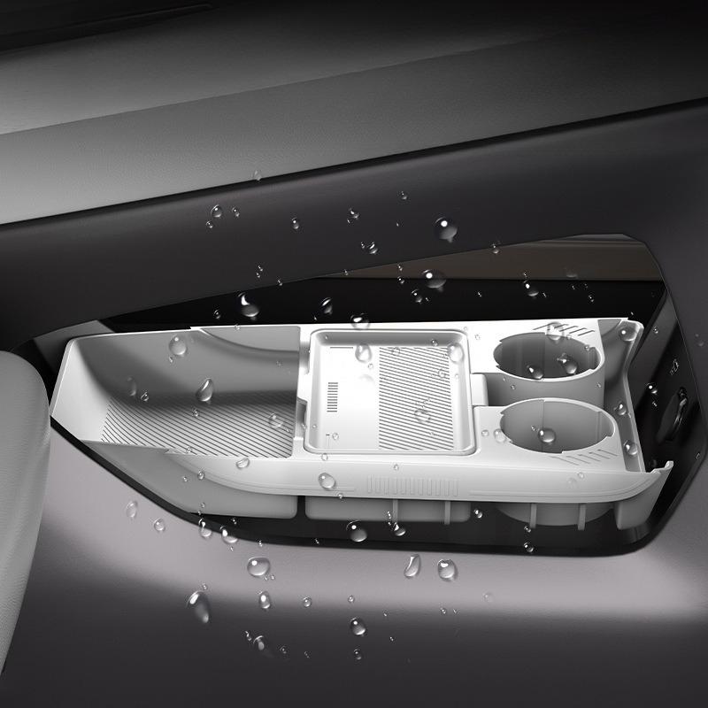 For Geely Galaxy E5 Central Control Lower Layer Storage Armrest Box Silicone Pad Car Interior Modification Voiture Accessories