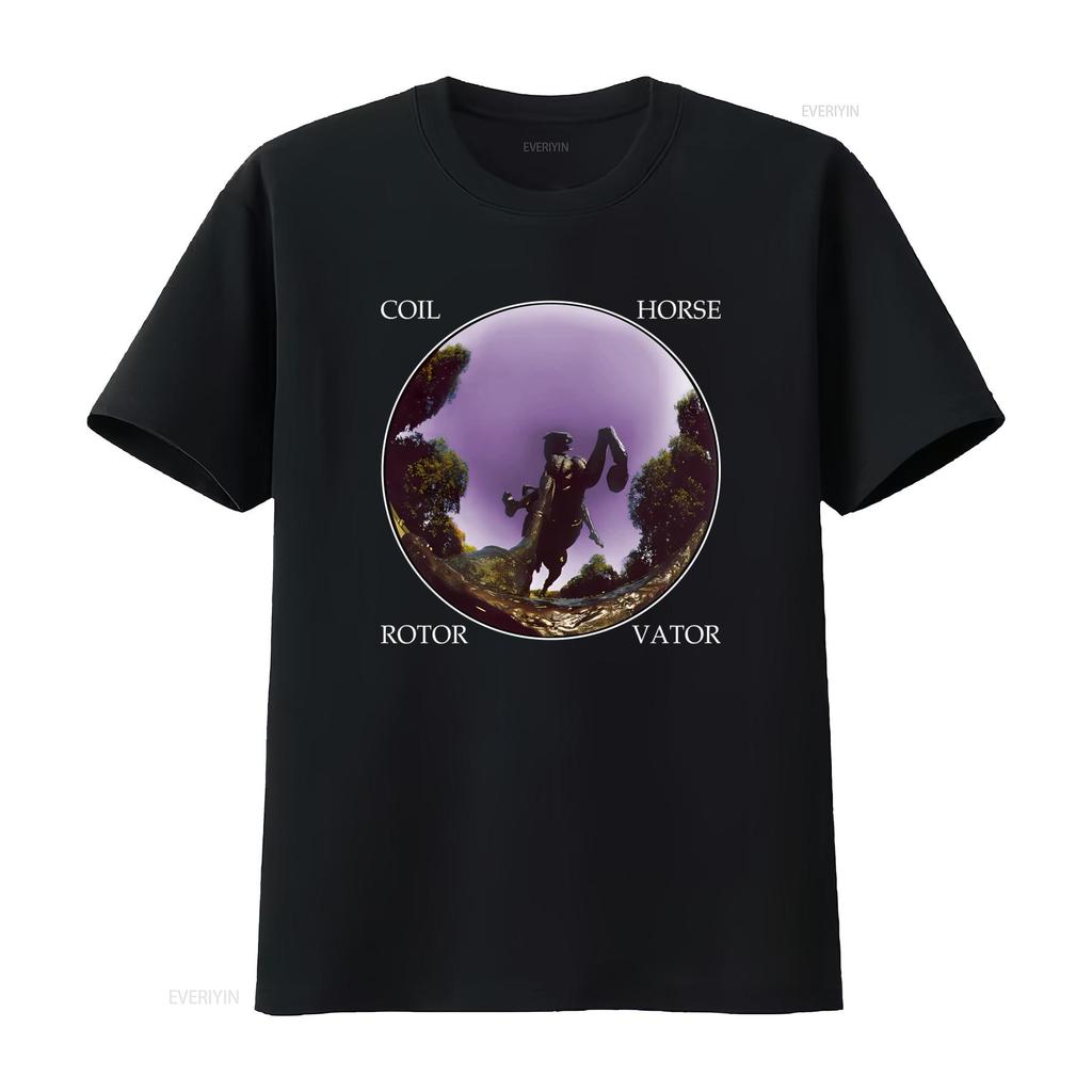 T-shirt con Stampa Rotorvator Cavallo per Uomo Design Artistico Unico Tessuto Comodo Perfetta per l'Uso Casuale lavata vintage