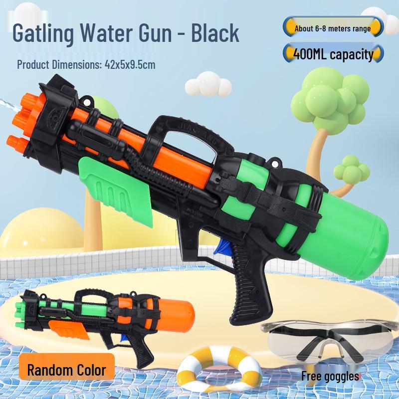 Jumbo Kids High-Pressure Water Gun - Large Capacity Squirting & Pull-Out Sprayer for Boys