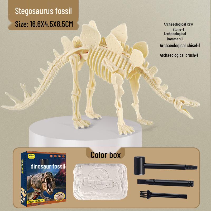 DIY Dinosaur Fossil & Gem Dig Kit: Children's Archaeological Treasure Hunt with Mermaid Theme