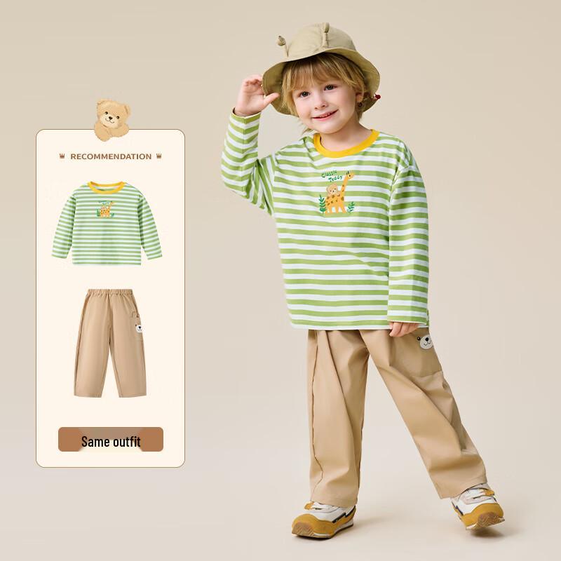 Classic Teddy Boy's Striped Long Sleeve T-Shirt