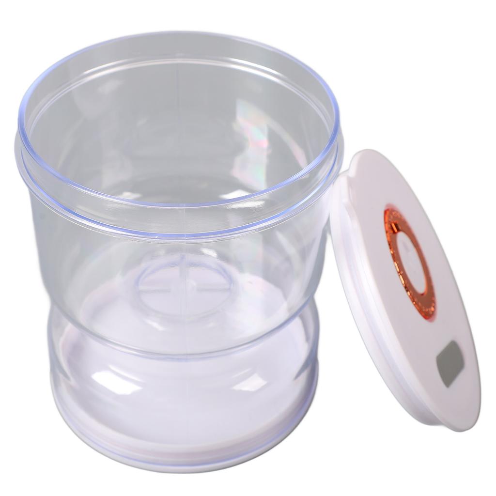Pickle and Olive Jar with Strainer Flip Anti Slip Leak Proof Hourglass Pickle Juice Separator Jar with Fork for Home