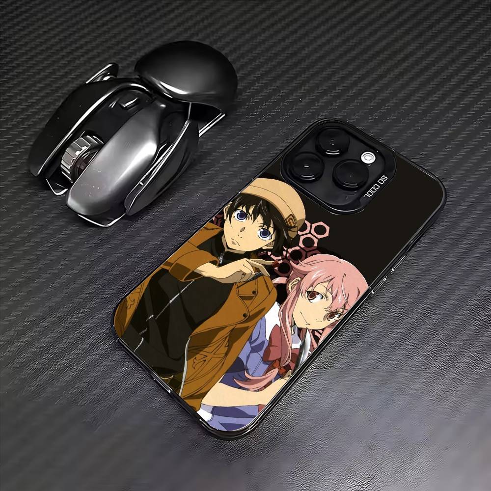 

Чехол для телефона Аниме Дневник Будущего Для iPhone17,16,15,14,13,12,11 Plus,Pro Max Цветной Посеребренный Внутренний Чехол iPhone16promax