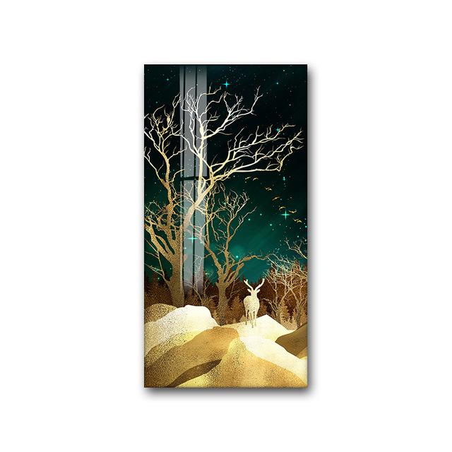 Nordic Leinwand Malerei Abstrakte Wohnzimmer Goldene Kunst Wand Bilder Drucken Schlafzimmer Esszimmer Home Decor Ungerahmt Poster Kunst