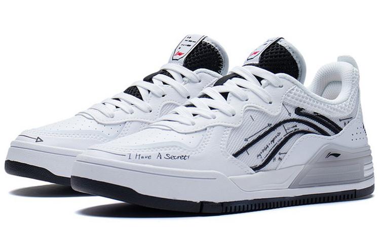 Li Ning Wave V1 Slip Resistant Abrasion Resistant Slip Resistant Abrasion Resistant Low Top Skateboard Shoes Women's AGCS030-6