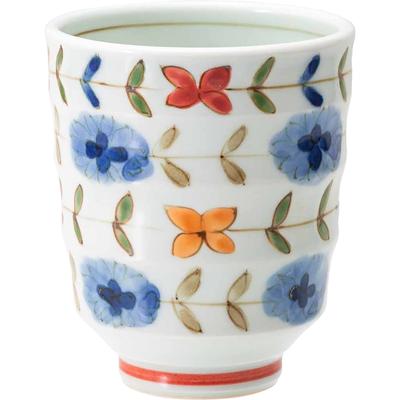 Saikaitoki Hasami Ware Lightweight Issei Toki Made In 20420 Teacup, Small, Red, Blume, Japan,