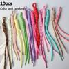 20pcs/10pcs Hand-Woven Keychain Pendant Making Supplies Fashion Bag Cup Lanyard Mobile Phone Chain Braided Knotted Jewelry