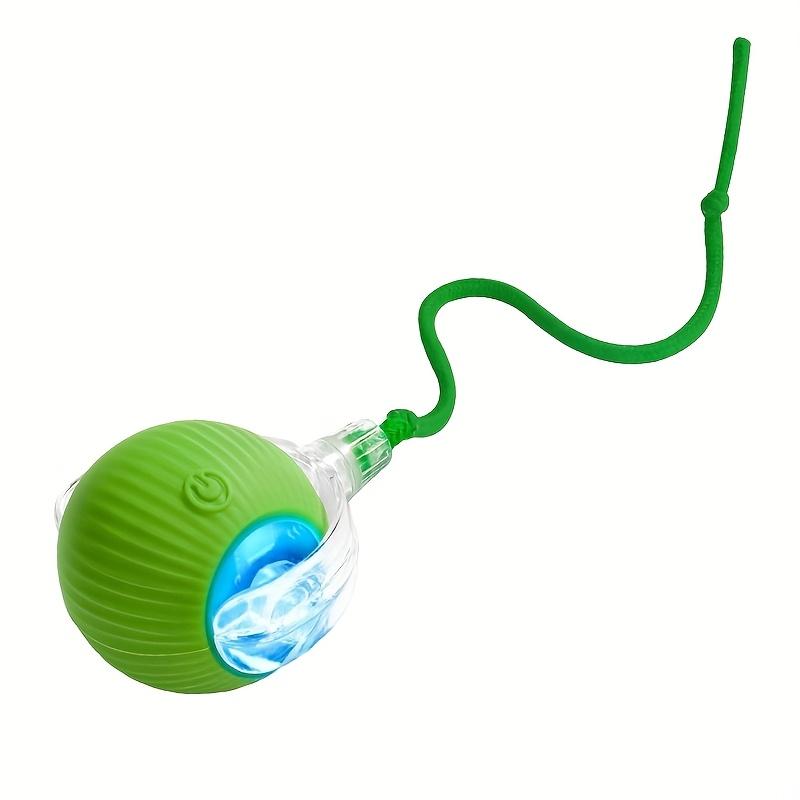 Interactive Cat Toy Ball, Smart Mobile Electric Cat Toy Rolling Ball, USB Interface, with Tail Rope, Fun Cat Toy.