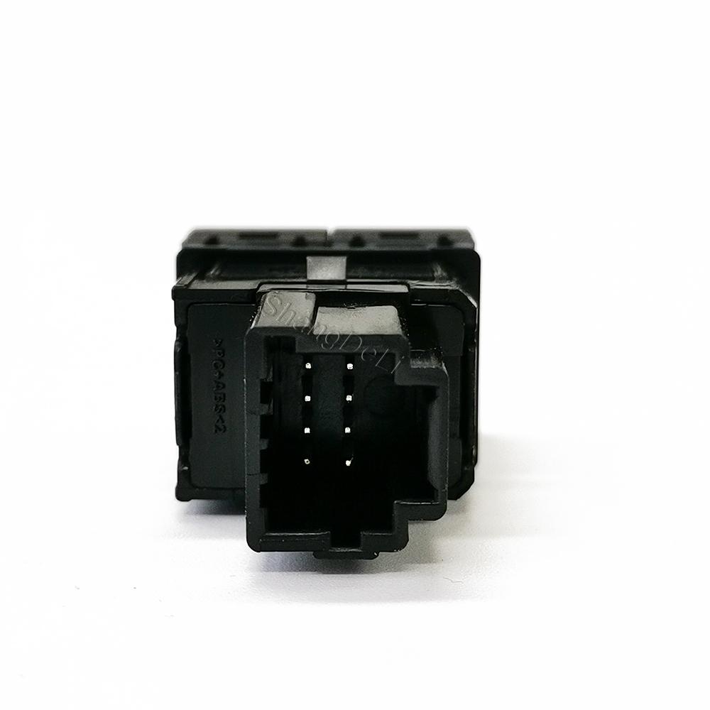 1PC Car Dual Key Switch LED DRL Fog Lights Power LED Spotlight Switch Button With Connect wire For Nissan X-TRAIL 2023