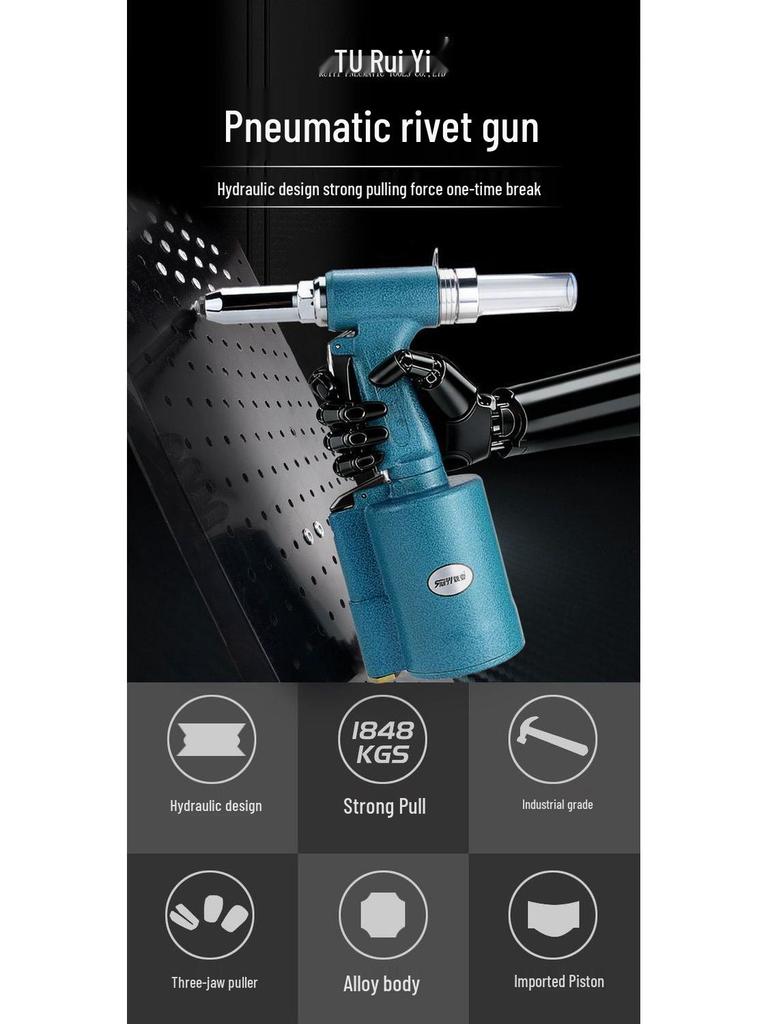 Ruiyi Industrial Pneumatic Rivet Gun - Stainless Steel Self-Piercing Riveting Machine