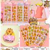 New Acrylic Decorative Stickers Happy Children's Creative Cartoon Acrylic Stickers Princess Decorative Material Scene Stickers