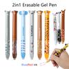 Cartoon Animals 2 In 1 Multicolor Erasable Gel Pen 0.5mm Blue Red Magic Ink Washable Handle Office School Writing Stationery
