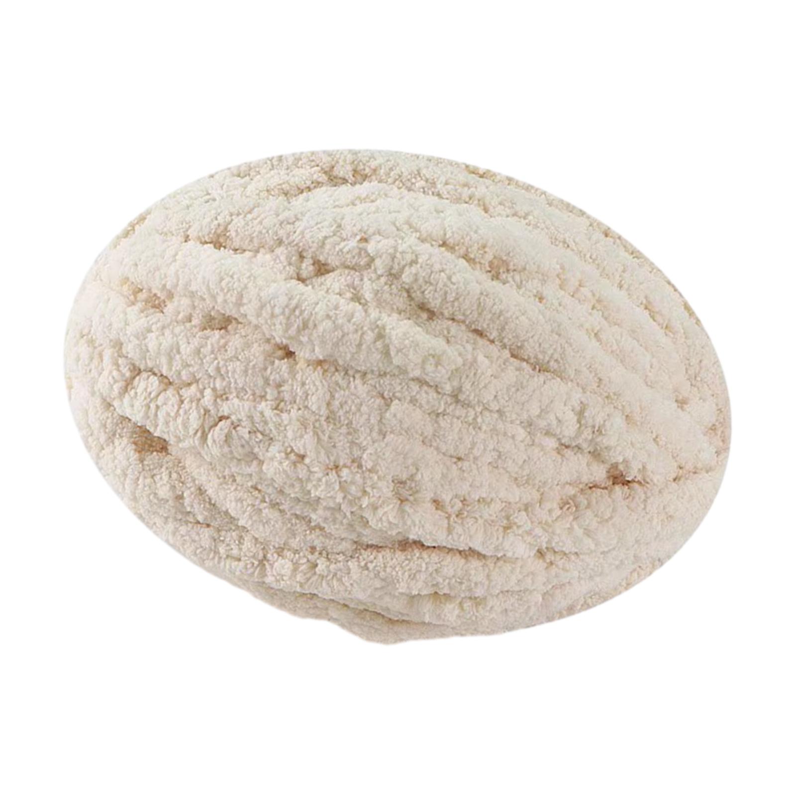 

Chunky, chunky hand crocheted wool yarn, bulky yarn, knitting yarn бежевий