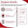 10PCS Drop Shape Nail Milling Cutters Fine Grit Diamond Nail Drill Bit Set for Nail Prep Shaping Cuticle Cleaning Nail File Bit Sets Universal 2.35mm