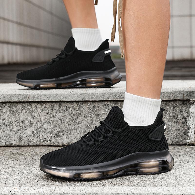 Fashion New Mesh Sneaker Men's Fashion Thick Bottom Comfortable Training Anti Slip Wear Resistant Running Lace Casual Sports Shoes