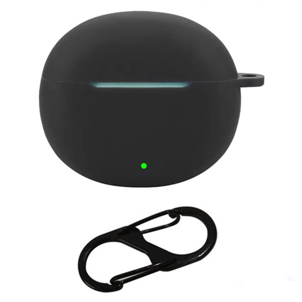 For Honor Earbuds X8 Silicone Case Wireless Earphones Protective Cover with Anti-Lost Buckle