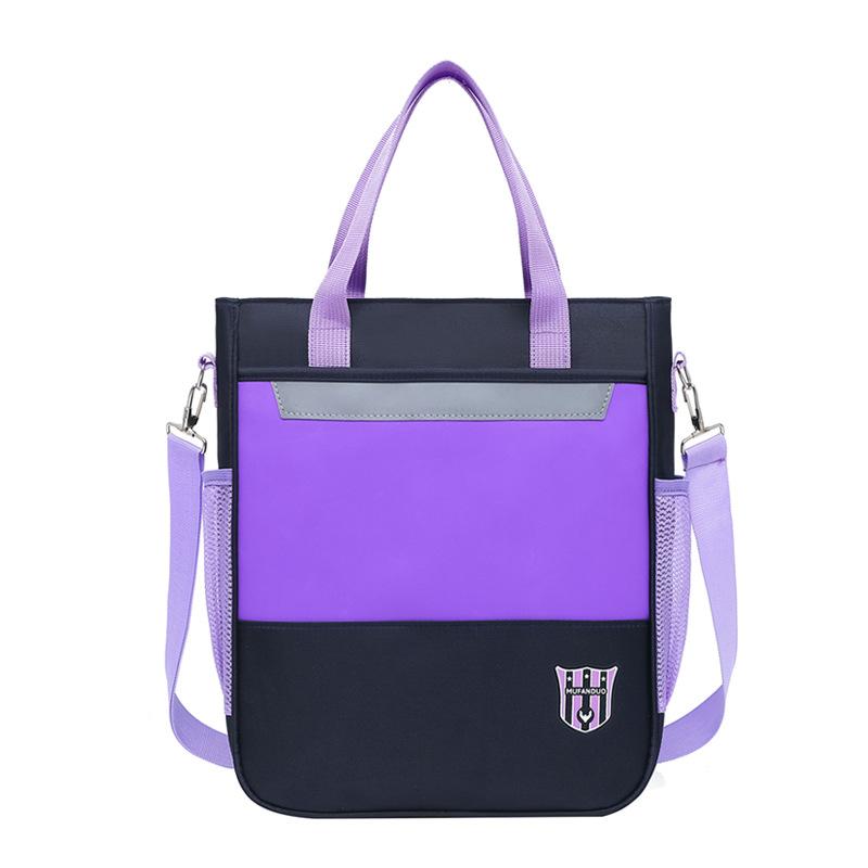 New shoulder bag British style tote bag, male and female primary school students can carry and carry primary school students tutoring bag