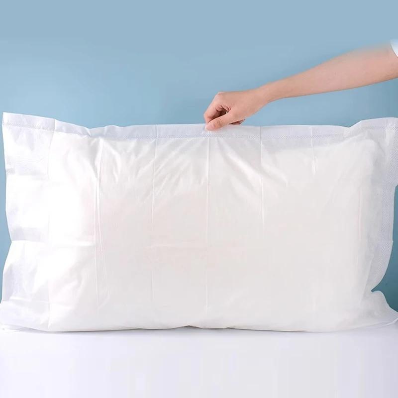 20 Pcs Disposable Pillow Case Thicker Soft Summer Portable Travelling Household Hotel Antibacterial Anti-Mite Breathable Cozy