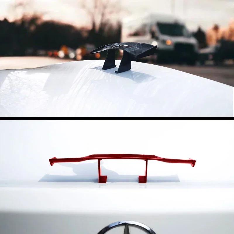For BMW Car Mini Spoiler Tail Wing Carbon Fiber Look Tail Wings Model For BMW E36 E46 E90 E60 F10 F30 E39 F20 E87 E92 G30 E70 E9