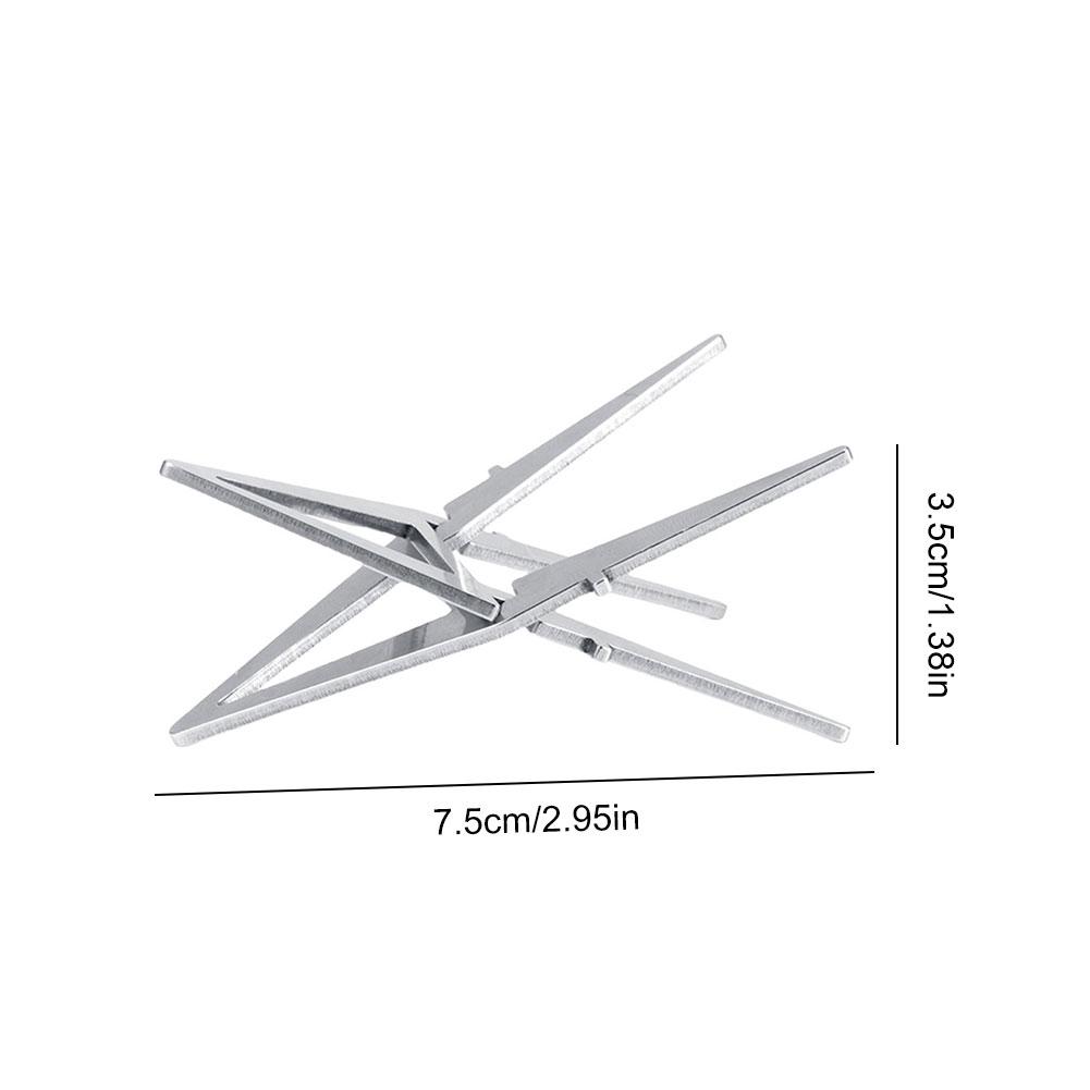 Alcohol Stove Internal Bracket Stainless Steel Portable Alcohol Stove Bracket Outdoor Kettles Holder for Family Picnics