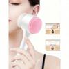 1pc Soft Silicone Facial Cleansing Brush, 2 In 1 Face Cleaning Brush, Facial Exfoliating Pore Deep Cleansing Brush