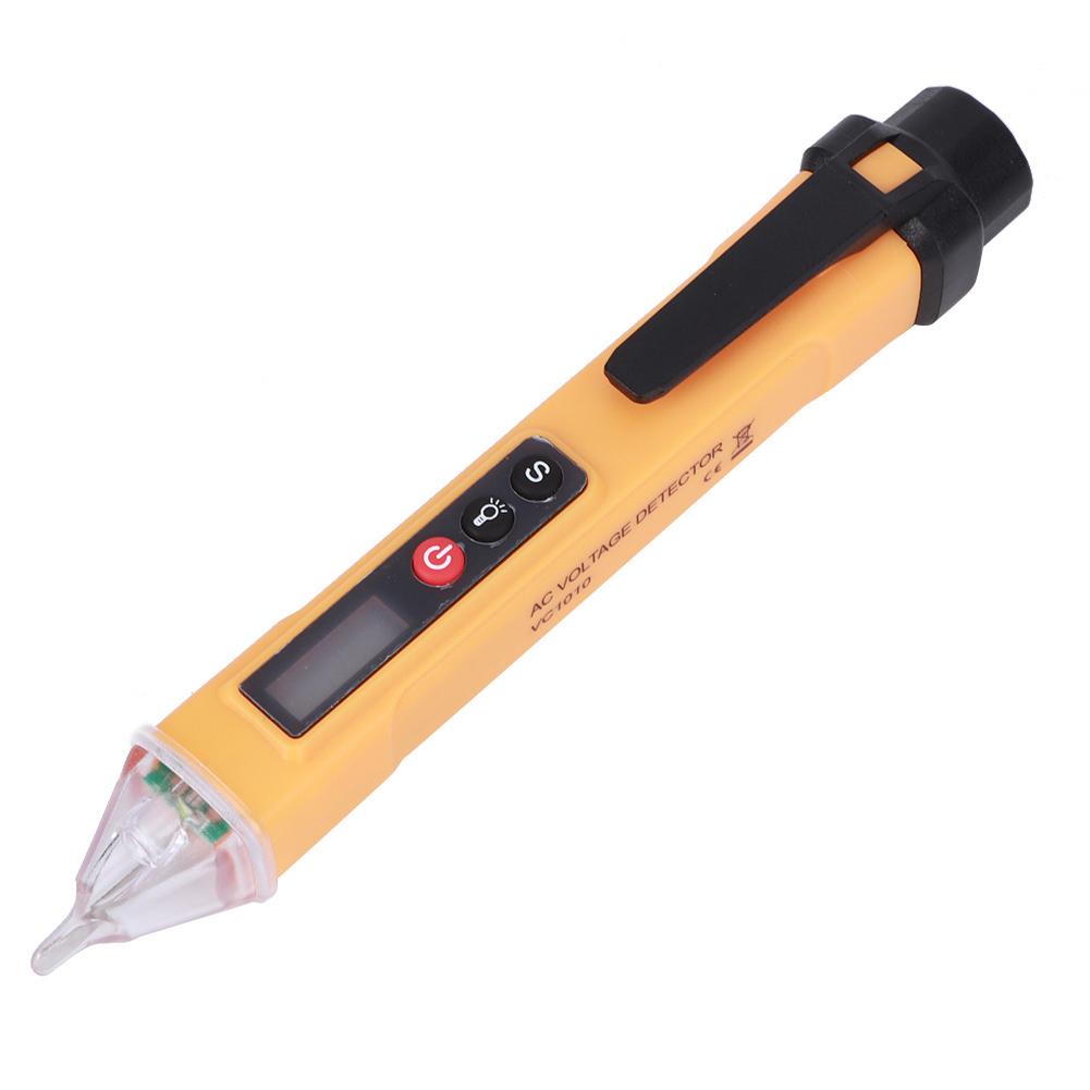 Digital NonContact Current Voltage Detector Test Pen Measuring Instrument AC121000V(Yellow Black )