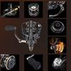 Fishing Reel All Metal Spinner Wheel Carp Raft Fishing Reel 2000-7000 Series Wheel Metal Spool Handle Jig Sea Fishing Tackles
