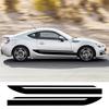 2PCS Car Side Door Body Stickers Racing Stripe Style  Vinyl Decals For Subaru BRZ STI Toyota 86 GT86 GR86 Car Decor Accessories