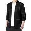 Men's Knitted Cardigan Youth Business Jacquard Fashion Men Sweater Coat Men's Wear