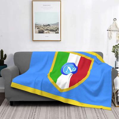 Football Ssc Naples Fleece Throw Blankets Blanket for Bedding Car Soft Bedspread#